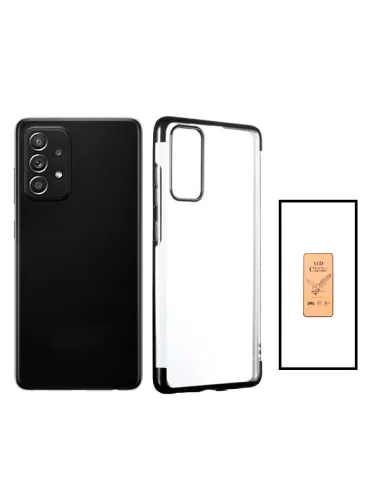 Kit Película CeramicGlass + Capa SlimArmor para Samsung Galaxy A52s 5G - Preto