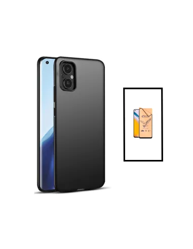 Kit Película CeramicGlass + Capa SlimShield para Oppo Reno8 Lite - Preto