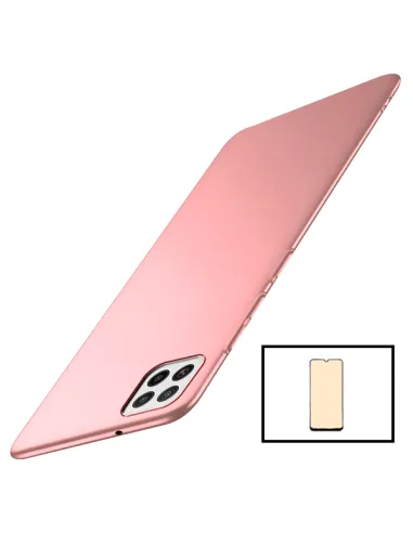 Kit Película CeramicGlass + Capa SlimShield para Samsung Galaxy A22 5G - Rosa