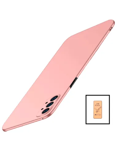 Kit Película CeramicGlass + Capa SlimShield para Samsung Galaxy A52 5G Rosa