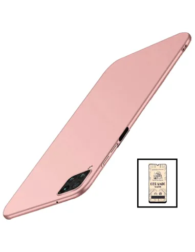 Kit Película CeramicGlass + Capa SlimShield para Samsung Galaxy F12 Rosa