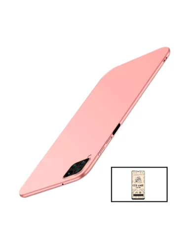 Kit Película CeramicGlass + Capa SlimShield para Samsung Galaxy F22 Rosa