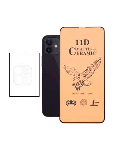 Kit Película CeramicGlass + Película de Camara para iPhone 12