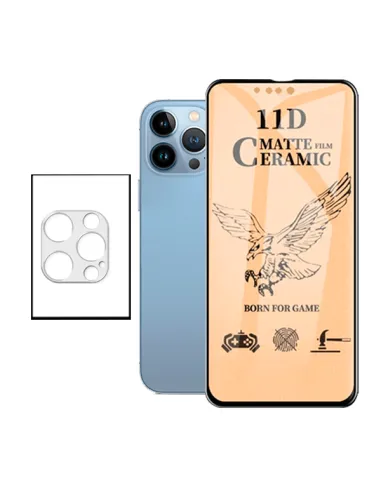 Kit Película CeramicGlass + Película de Camara para iPhone 13