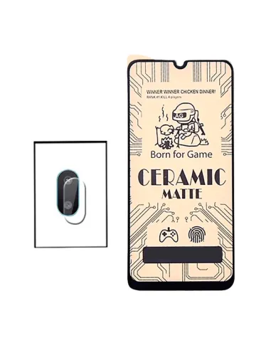 Kit Película CeramicGlass + Película de Camara para Samsung Galaxy A02