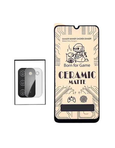 Kit Película CeramicGlass + Película de Camara para Samsung Galaxy A02s