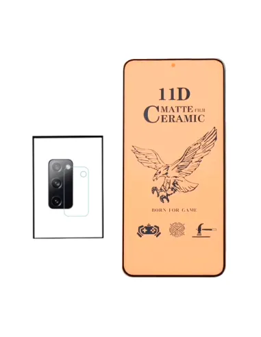 Kit Película CeramicGlass + Película de Camara para Samsung Galaxy S20 FE