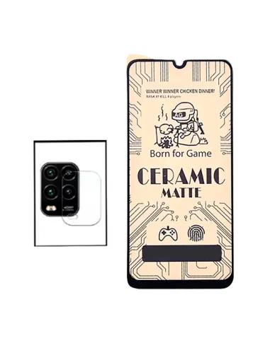 Kit Película CeramicGlass + Película de Camara para Xiaomi Mi 10 Lite 5G