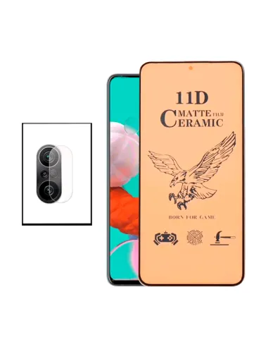 Kit Película CeramicGlass + Película de Camara para Xiaomi Poco F3