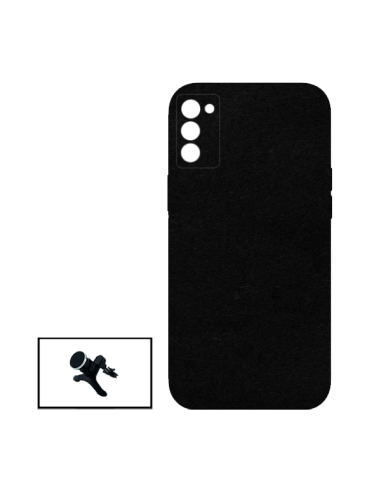 Kit Suporte Magnético Reforçado de Carro + Capa Silicone Líquido para Oppo A53S 5G