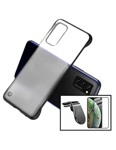 Kit Vidro Temperado Curved + Capa Bumper + Suporte Magnético L para Huawei P40 Pro