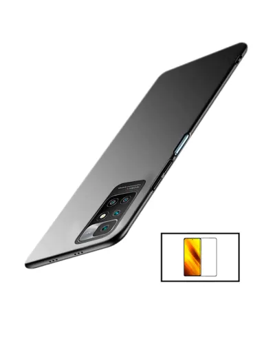 Kit Vidro Temperado Curved + Capa SlimShield para Xiaomi Redmi 10 - Preto