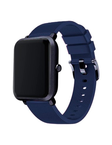 Bracelete SmoothSilicone Com Fivela para AmazFit Bip - Azul Escuro