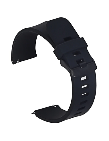 Bracelete SmoothSilicone Com Fivela para AmazFit Bip 3 Pro - Preto