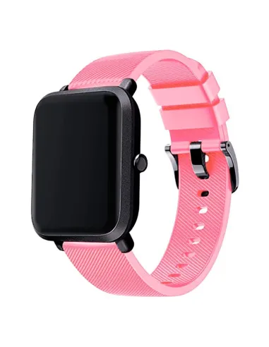 Bracelete SmoothSilicone Com Fivela para AmazFit Bip - Rosa