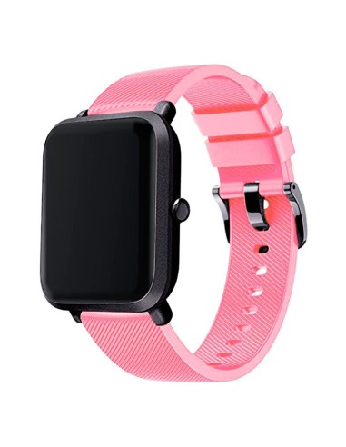 Bracelete SmoothSilicone Com Fivela para AmazFit Bip S - Rosa