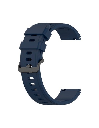 Bracelete SmoothSilicone Com Fivela para AmazFit GTR 3 Pro - 47mm - Azul Escuro