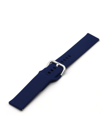 Bracelete SmoothSilicone Com Fivela para AmazFit GTR 3 Pro - Azul Escuro
