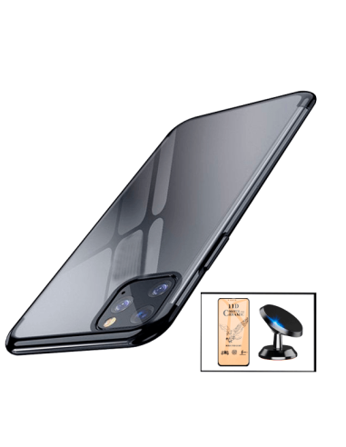 Kit Vidro Temperado CeramicGlass Full Cover + Capa SlimArmor + Suporte Magnético de Carro para iPhone 13 - Preto
