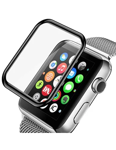 Película de Vidro 3D para Apple Watch SE (2022) 40mm Transparente/Preto