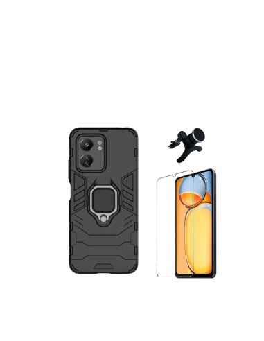 Kit Vidro Temperado ClearGlass + Capa 3X1 Military Defender + Suporte Magnético de Carro Reforçado Phonecare para Xiaomi Redmi 1