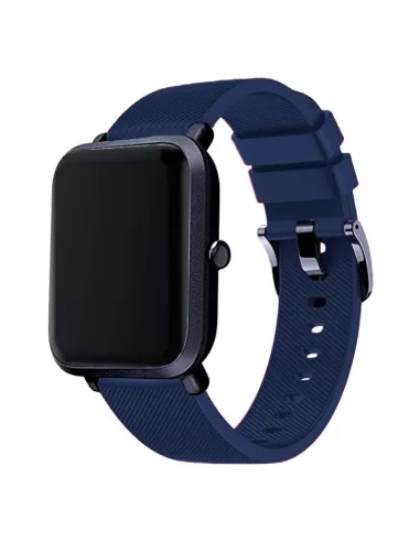 Bracelete SmoothSilicone Com Fivela para AmazFit GTR 42mm - Azul Escuro