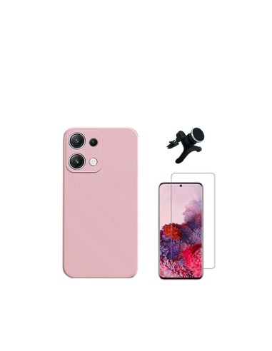 Kit Vidro Temperado ClearGlass + Capa Silicone Líquido + Suporte Magnético de Carro Reforçado Phonecare para Xiaomi Redmi Note 1