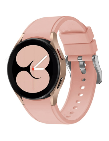 Bracelete SmoothSilicone Com Fivela para Apple Watch SE (2022) 44mm - Rosa