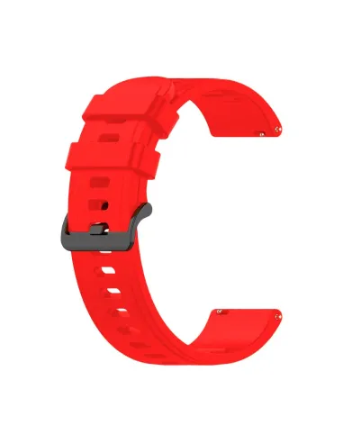 Bracelete SmoothSilicone Com Fivela para Apple Watch SE (2022) 44mm - Vermelho