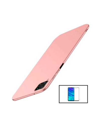 Kit Película de Vidro Temperado Curved + Capa SlimShield para Samsung Galaxy M22 Rosa