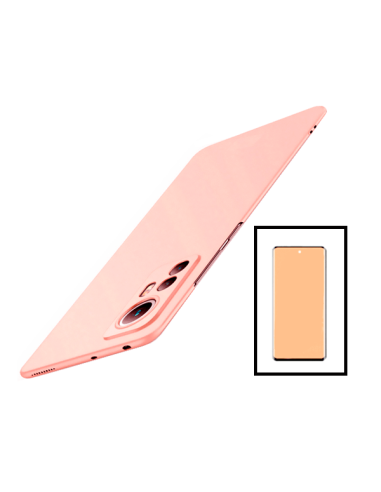 Kit Película de Vidro Temperado Curved + Capa SlimShield para Xiaomi 12 Pro - Rosa