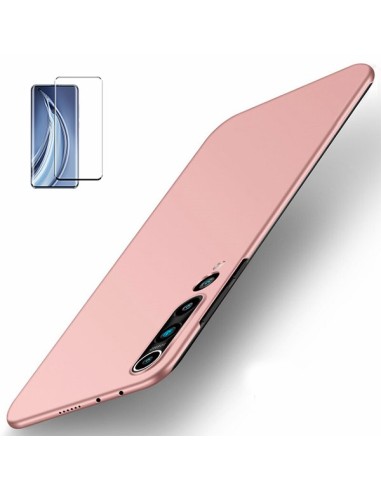 Kit Película de Vidro Temperado Curved + Capa SlimShield para Xiaomi Mi 10 5G - Rosa