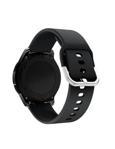 Bracelete SmoothSilicone Com Fivela para Garmin Forerunner 255S - Preto