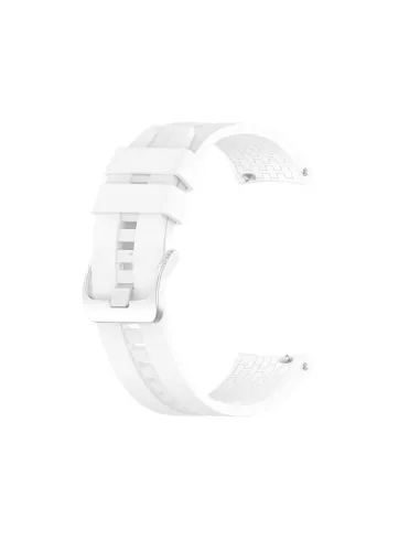 Bracelete SmoothSilicone Com Fivela para Garmin Instinct - Edição Sports - Branco