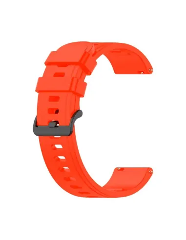 Bracelete SmoothSilicone Com Fivela para Garmin Instinct - Edição Sports - Laranja