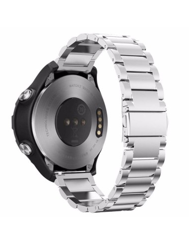 Bracelete Aço Stainless Lux + Ferramenta para Huawei Watch GT 3 46mm Classic - Cinza