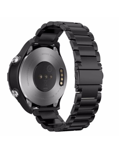 Bracelete Aço Stainless Lux + Ferramenta para Huawei Watch GT 3 46mm Elite - Preto