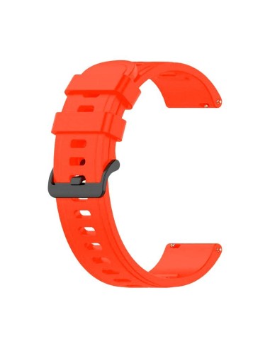 Bracelete SmoothSilicone Com Fivela para Huawei Watch 3 - Laranja