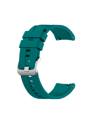 Bracelete SmoothSilicone Com Fivela para Huawei Watch Fit Elegant 22mm - Verde