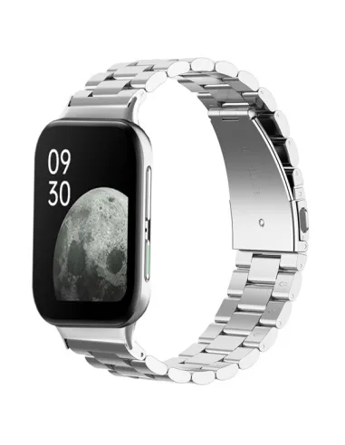 Bracelete Aço Stainless Lux para Oppo Watch 2 42mm - Cinza