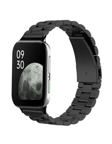 Bracelete Aço Stainless Lux para Oppo Watch 2 42mm - Preto