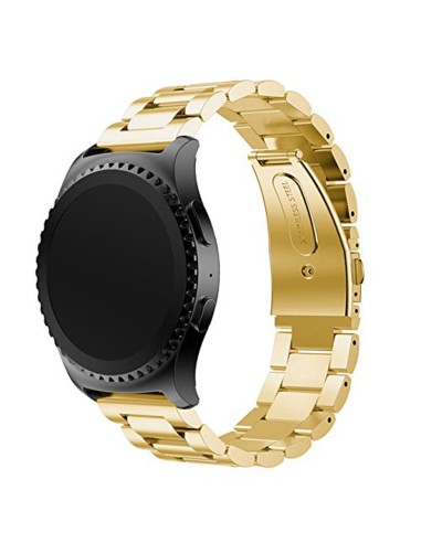 Bracelete Aço Stainless Lux + Ferramenta para LG G Watch R (W110) - Ouro