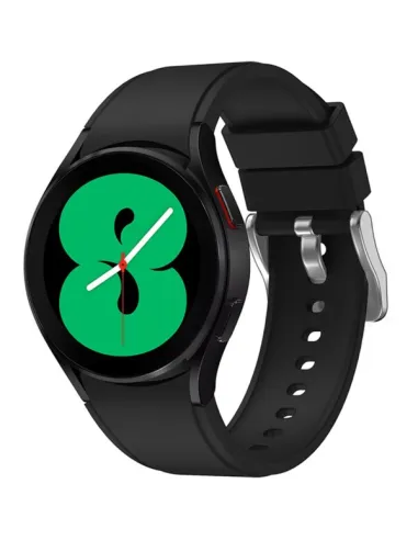 Bracelete SmoothSilicone Com Fivela para Samsung Galaxy Watch4 40mm - Preto