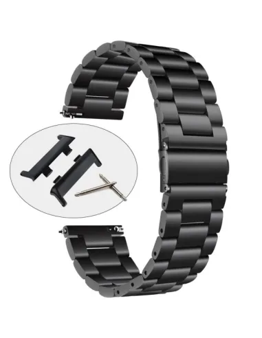 Bracelete Aço Stainless Lux para Oppo Watch 46mm - Preto