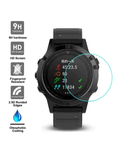 Película Protectora de Ecrã Vidro Temperado SmartWatch para Garmin Fenix 5 / 5S Plus / 5X Plus