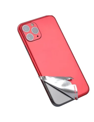 Película Traseira Full-Edged SurfaceStickers para iPhone SE 2022 - Vermelho