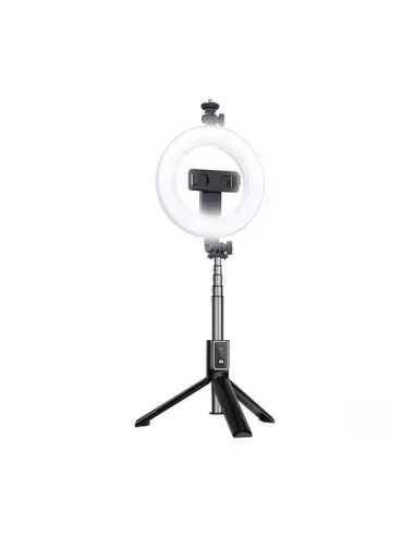 Selfie Stick Ring Light Tripod SS12 Led Lamp 95cm Bluetooth XO Preto