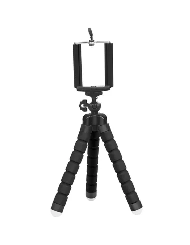 Suporte Mini Tripé Flexivel Sponge Octopus Tripod - Preto