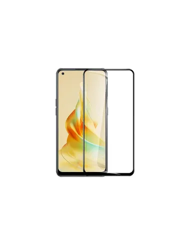 Vidro Temperado Vidro Full Cover para Oppo Reno8T 4G - Transparente/Preto