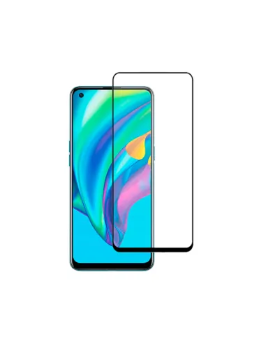 Vidro Temperado Vidro Full Cover para Realme 9 Pro+ Plus - Transparente/Preto